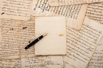 Cartas; caneta-tinteiro. Foto:  Scisetti Alfio / stock.adobe.comIndexador: Scisetti AlfioFonte: 66615315Fotógrafo: Letters and fountain pen<!-- NICAID(15386670) -->