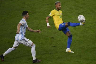 Final da Copa América entre Brasilo e Argentina no Maracanã<!-- NICAID(14831636) -->