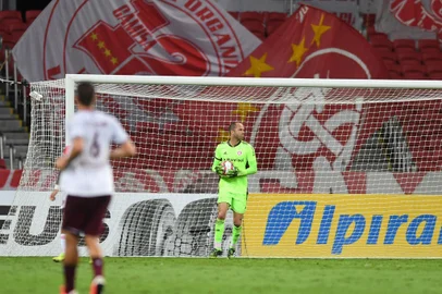 Jogo entre Inter x Caxiasno Beira-Rio pela 6ª rodada do Gauchão. Na foto, o o goleiro Marcelo Lomba<!-- NICAID(14743251) -->