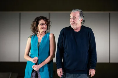 Tony Ramos e Denise Fraga vão apresentar a peça O que Só Sabemos Juntos no Salão de Atos da PUCRS, em Porto Alegre.<!-- NICAID(15880149) -->