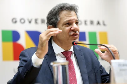 Brasília (DF), 22/05/2025 - O ministro da Fazenda, Fernando Haddad, durante divulgação dos dados do Relatório de Avaliação de Receitas e Despesas Primárias do 2º bimestre de 2025. Foto: Valter Campanato/Agência Brasil<!-- NICAID(16051867) -->
