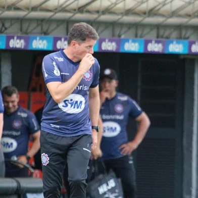 Técnico Gerson Gusmão no jogo-treino Caxias 3x0 São José, no Estádio Centenário.<!-- NICAID(15649757) -->