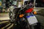Moto Honda CG Titan apreendia durante fiscalização da EPTC no bairro Petrópolis, em Porto Alegre. Veículo não era licenciado, tinha 66 multas, que somavam mais de R$ 25 mil.<!-- NICAID(15220543) -->
