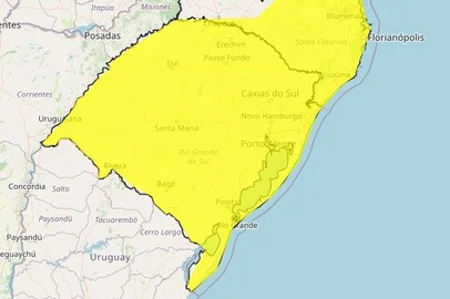 Alerta para declínio de temperatura