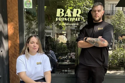 Bar Principal em Paris, na França. Ninon Lecomte e Lucas Baur de Campos, gaúchos à frente do espaço.<!-- NICAID(16061536) -->