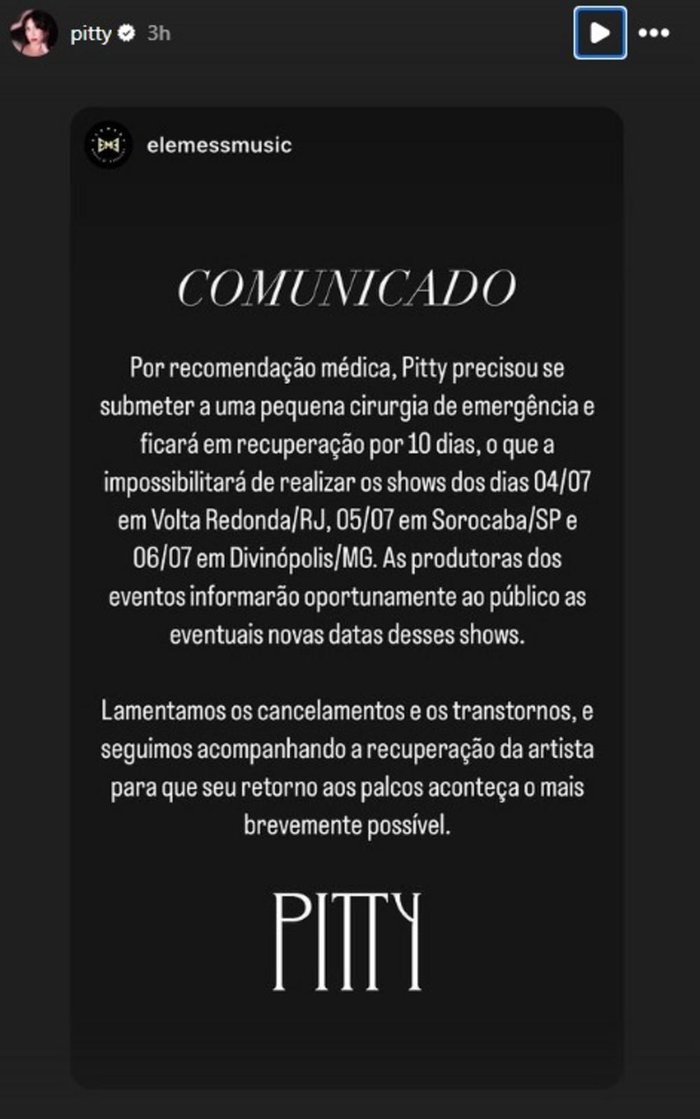 @pitty  Instagram / Reprodução