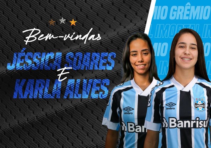 Grêmio anuncia mais dois reforços para o time feminino