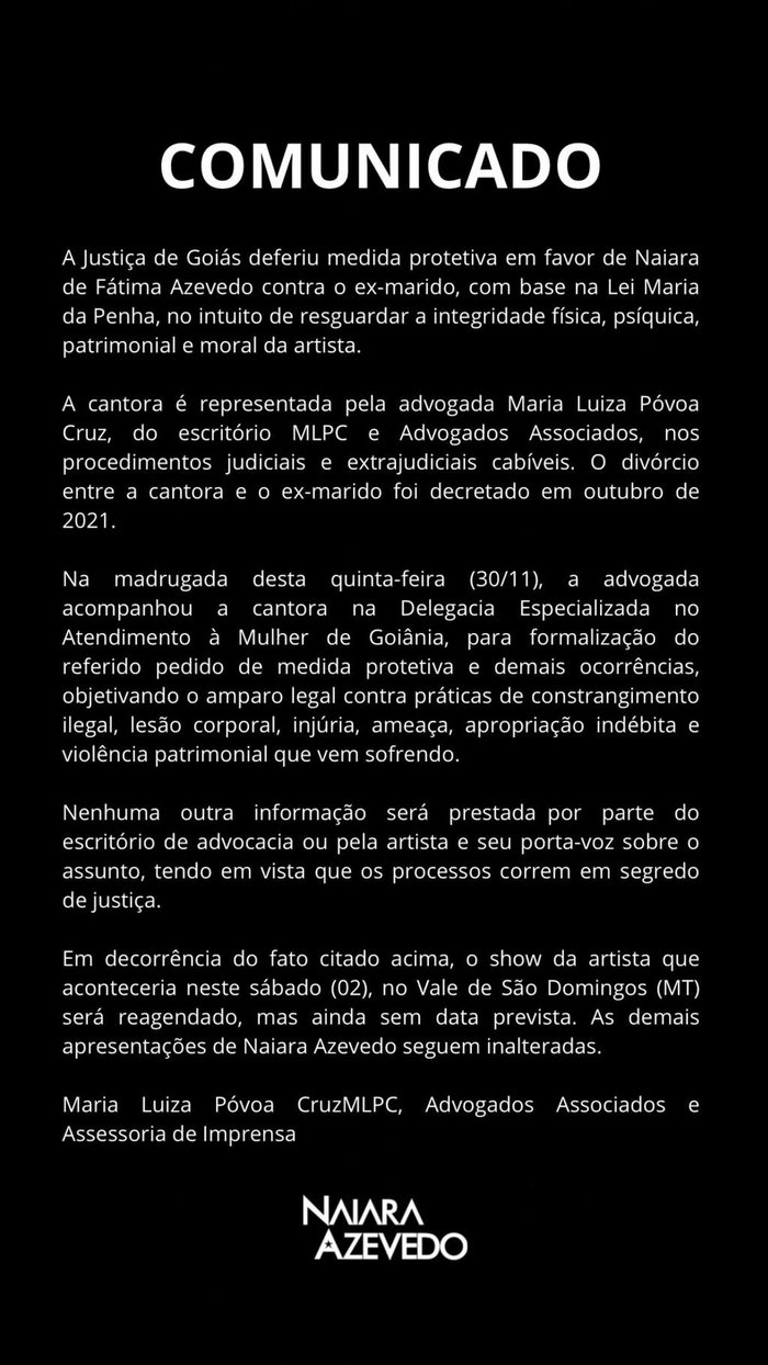 @naiaraazevedo Instagram / Reprodução