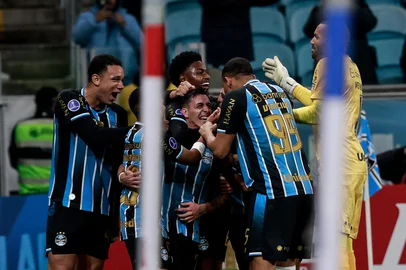 PORTO ALEGRE, RS, BRASIL, 20-05-2026: Grêmio vs Palestino, na Arena, pela Copa Sul-Americana 2026. Foto: Duda Fortes/Agência RBS<!-- NICAID(16289849) -->