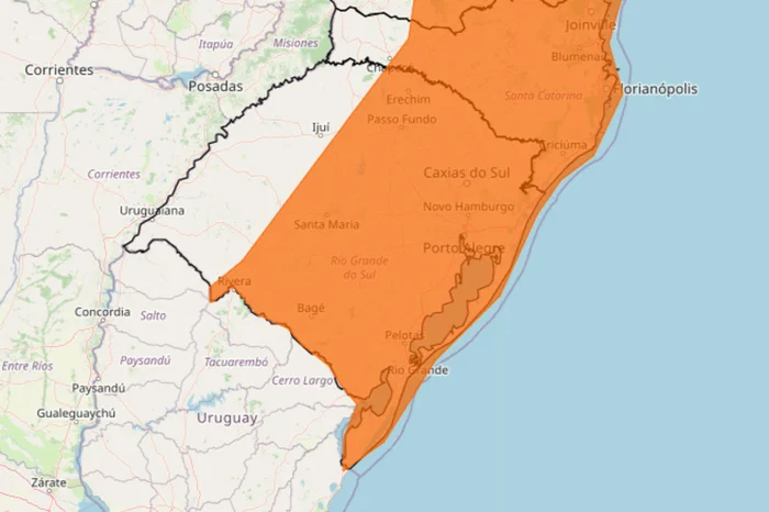 Instituto Nacional de Meteorologia (Inmet) / Reprodução
