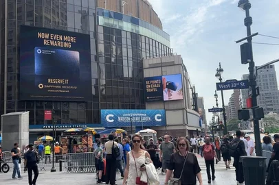 Cacau Corazza / Agência RBS a movimentação do lendário Madison Square Garden, em Nova York,<!-- NICAID(16303731) -->