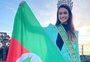 Miss Brasil é recepcionada por público durante agem por Porto Alegre