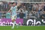 Argentina's forward #09 Julian Alvarez celebrates scoring his team's second goal during the Qatar 2022 World Cup football semi-final match between Argentina and Croatia at Lusail Stadium in Lusail, north of Doha on December 13, 2022. (Photo by JUAN MABROMATA / AFP)Editoria: SPOLocal: DohaIndexador: JUAN MABROMATASecao: soccerFonte: AFPFotógrafo: STF<!-- NICAID(15294364) -->