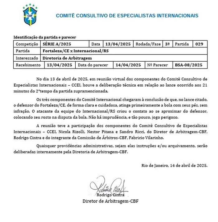 Divulgação / CBF