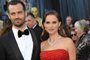 (FILES) A file picture taken on February 26, 2012 in Hollywood, California, shows Actress Natalie Portman and her husband Benjamin Millepied posing on the red carpet before the 84th Annual Academy Awards. French dancer and choreographer Benjamin Millepied, 35, was named director of dance at the Paris Opera, announced the Opera on January 24, 2013. AFP PHOTO / JOE KLAMAR