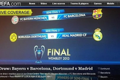 RDGOL - Champions League - Sorteio - 12/04/2013