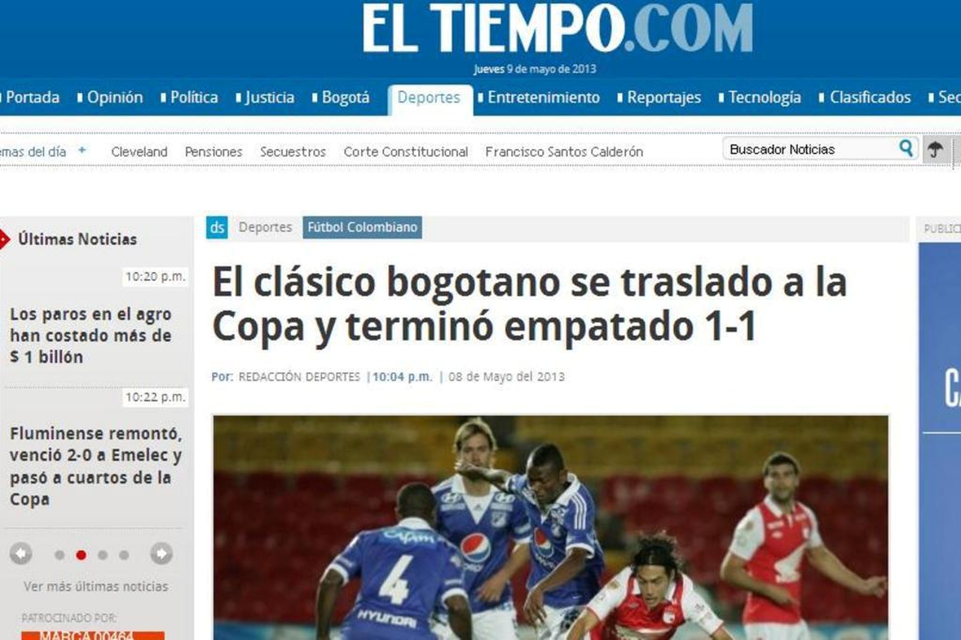 Reprodução/El Tiempo