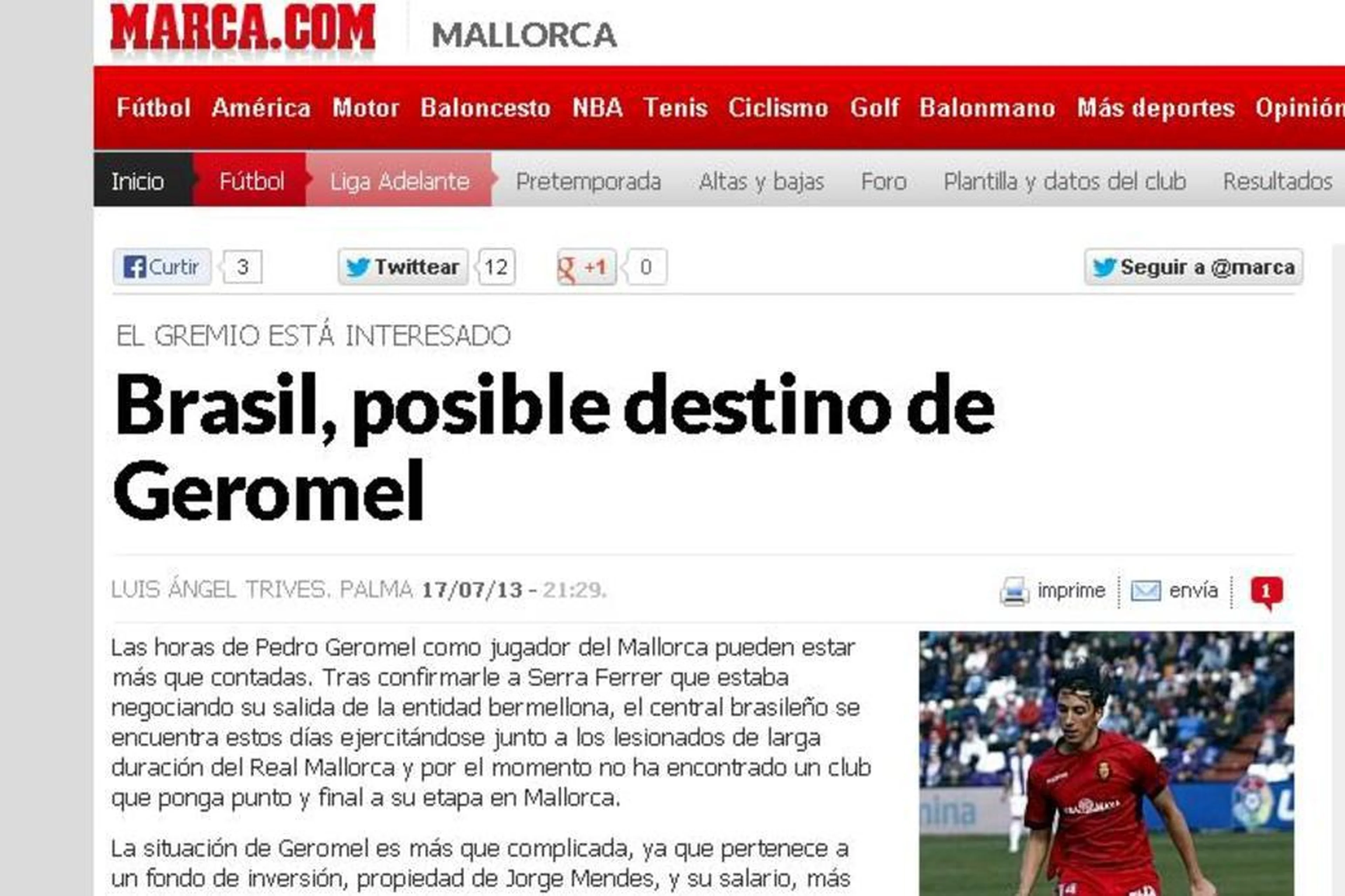 Reprodução/Jornal Marca