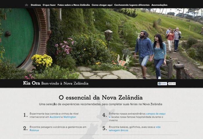 Departamento de Turismo da Nova Zelândia / Divulgação