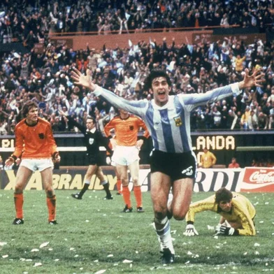 Mario Kempes, centroavante da Argentina no Mundial de 1978