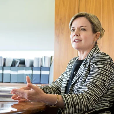 BRASÍLIA, DF, BRASIL, 12-12-2013: Ministra Gleisi Hoffmann, chefe da Casa Civil, do governo Dilma Rousseff, concede entrevista a Zero Hora. Na imagem, a ministra (FOTO: Robson Cesco, Especial, POLÍTICA)