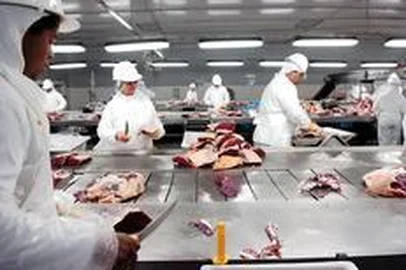 ***  Crise dos Alimentos  ***ZH produz uma série para abordar como o Estado se beneficia com a crise dos alimentos. Fotos feitas no Frigorífico Mercosul, em Bagé.