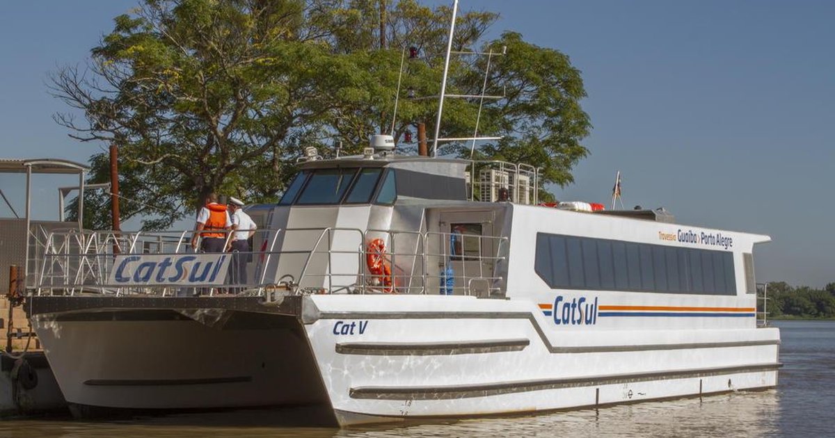 Catamarã antecipa horário da primeira saída de Porto Alegre para Guaíba GZH Catamarã antecipa horário da primeira saída de Porto Alegre para Guaíba GZH