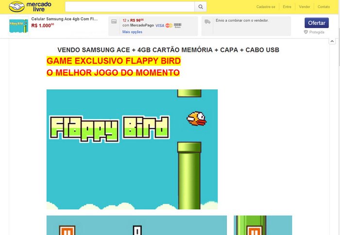 Flappy Bird é retirado do ar por seu criador