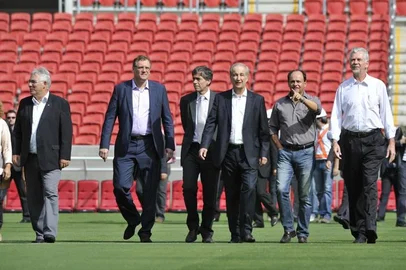  

PORTO ALEGRE,RS,BRASIL , 18-02-2014 - Visita do secretário-geral da Fifa, Jérôme Valcke, ao Beira-Rio. Haverá visita ao campo e estádio e, depois, coletiva. ( FOTO : LAURO ALVES / AGENCIA RBS / ESPORTE )