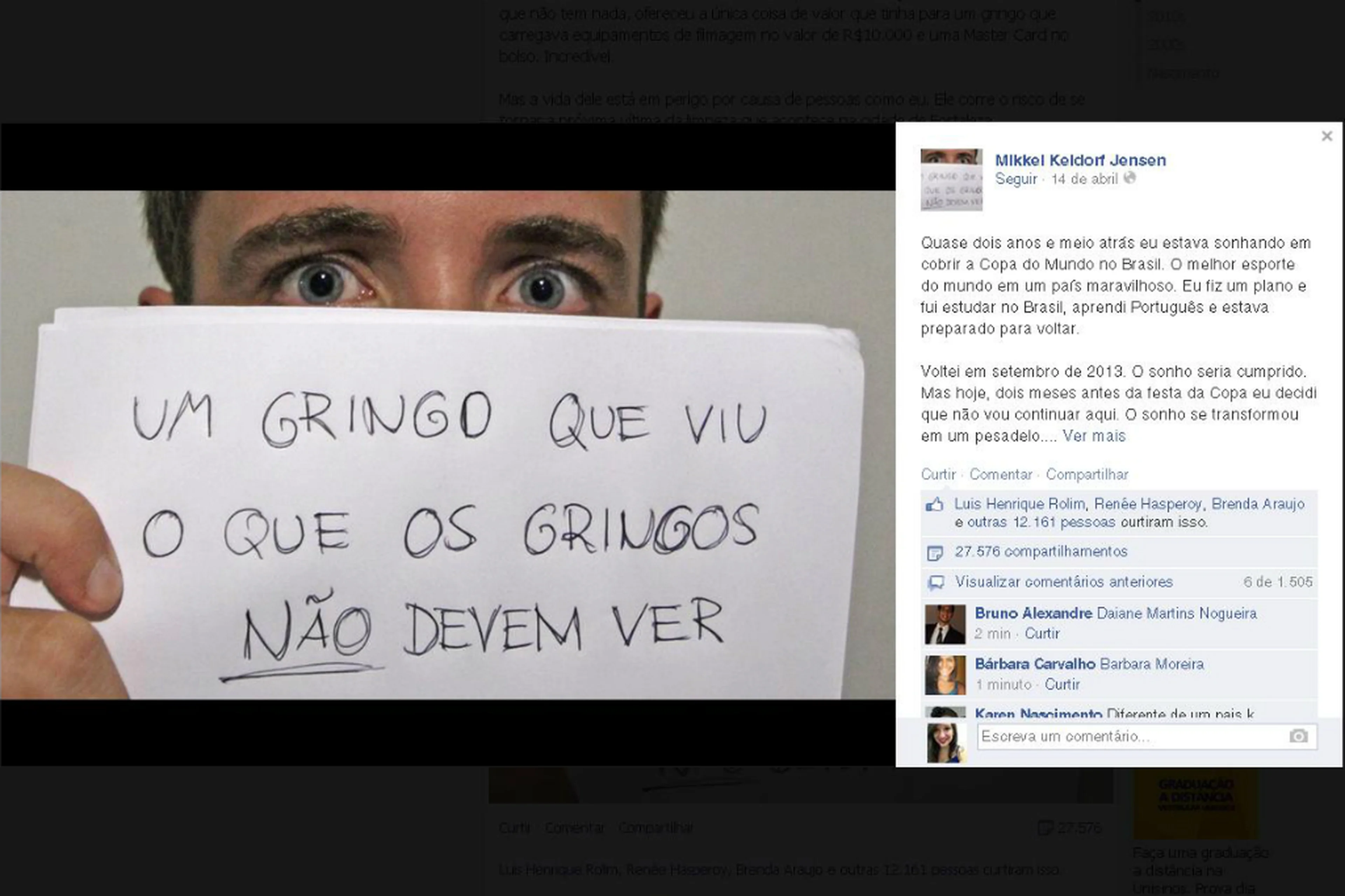 Reprodução/Facebook