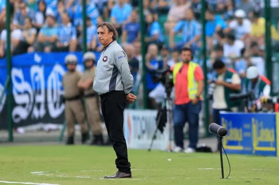  

Florianópolis, SC, Brasil, 20/04/2014.
Atlético PR x Grêmio, válido pelo campeonato Brasileiro da Série A 2014 no estádio Orlando Scarpelli em Florianópolis.