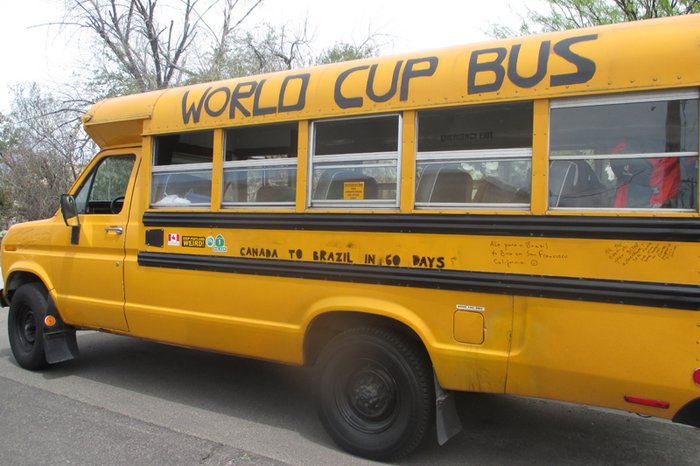 World Cup Bus: ônibus escolar trará 15 passageiros para assistir