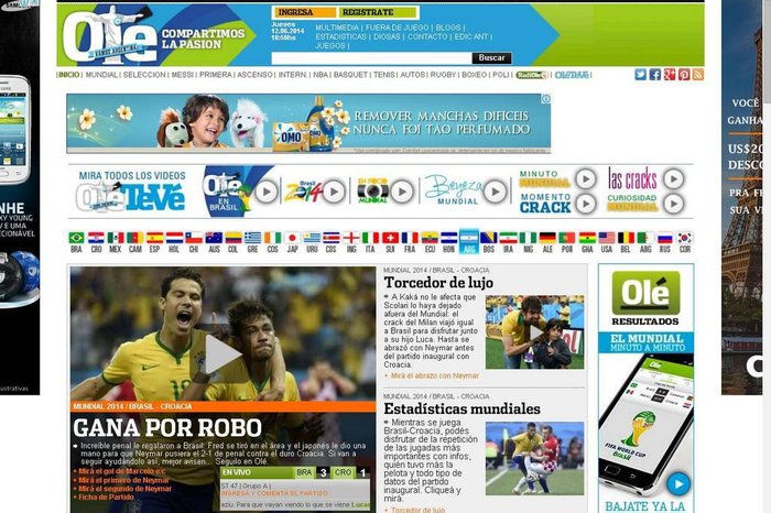 Reprodução / Ole.com.ar
