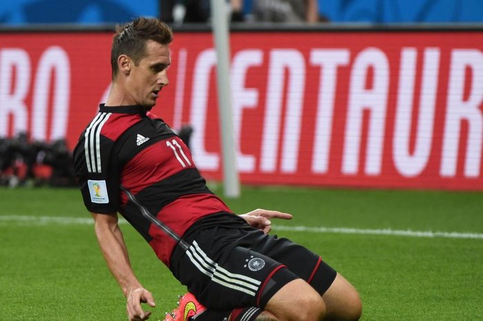 Miroslav Klose é o segundo maior artilheiro da Alemanha de todos