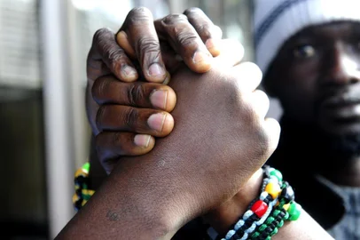  CAXIAS DO SUL, RS, BRASIL  (09/07/2014) Imigração de Gana. Centro de Atendimento ao Imigrante atende  jovens estrangeiros vindos de Gana. (Roni Rigon/pioneiro)
