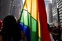 SP - PARADA GAY/ HOMOFOBIA - GERAL - 16ª Parada do Orgulho LGBT (Lésbicas,   Gays, Bissexuais, Travestis e Transexuais), na   Avenida Paulista, em São Paulo, com o tema   "Homofobia Tem Cura: Educação e   Criminalização".   10/06/2012 - Foto: EDU SARAIVA/FRAME/AE