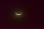 ITAJAI,SC,BRASIL, 11/09/2013: Ultimo dia de lua nova nos céus do hemisfério sul