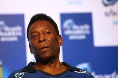  SÃO PAULO, SP, BRASIL 0 21-11-2013 -  Pelé durante lançamento das novas embalagens do xampu Head&Shoulders, que trazem a camisa 10 da seleção brasileira, realizado na BallRoom do WTC. (FOTO: DIEGO VARA/AGÊNCIA RBS, ESPORTE)