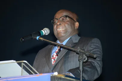  ITAJAI/SC/BRASIL: 13/04/2015: Ex-ministro do STF, Joaquim Barbosa palestra na Volvo Ocean Race em Itajaí
