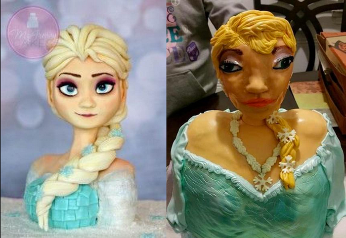 G1 - Bolo inspirado em 'Frozen' para garota doente vira chacota na internet  - notícias em Planeta Bizarro