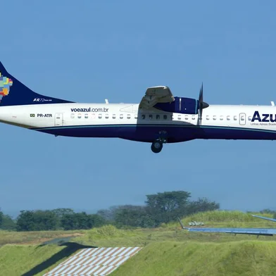 o turboélice ATR 72-600 da Azul Linhas Aéreas. 