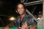 Ronaldinho Gaúcho no camarote Skol, sábado, em Salvador