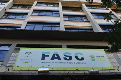  PORTO ALEGRE, RS, BRASIL, 23-08-2016- Fachada da Fasc, Fundação de Assistência Social e Cidadania
