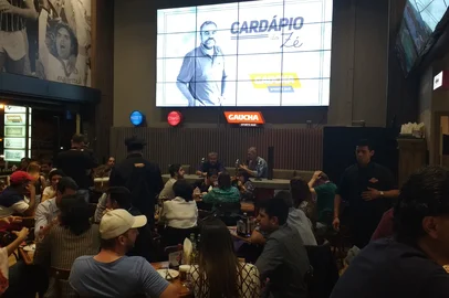 rdgol, cardápio do zé