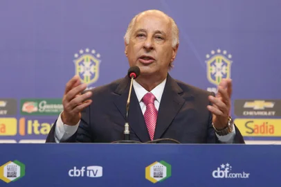  Coletiva com Presidente Marco Polo Del Nero na sede da CBF na Barra da Tijuca, Rio de jnaeiro, 16 de abril de 2015.Foto: Rafael Ribeiro Indexador: Rafael RibeiroFotógrafo: Coletiva com Presidente Marco Po