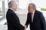 Presidente Temer se encontra com o António Guterres no Palácio do Planalto