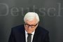 German Foreign Minister Frank-Walter Steinmeier gives a statement to comment on the result of the presidential elections in the US on November 9, 2016 in Berlin.  