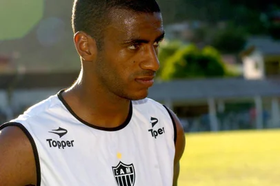 O Atlético Mineiro treinou hoje (16/03) em Cordilheira Alta, no oeste de Santa Catarina para o próximo jogo da Copa do Brasil, contra a Chapecoense, que será nessa quarta-feira.Na foto, Muriqui.