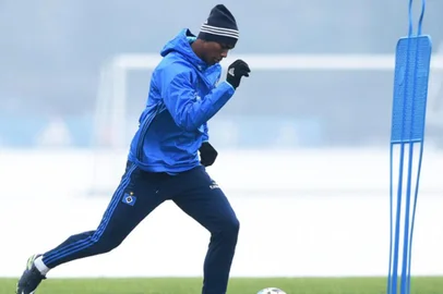 hamburgo , futebol , treino , neve , walace , 2017 , volante , alemanhã