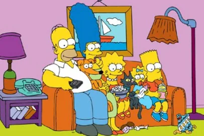 simpsons, sofá, desenho, animado, seriado, blog, produção em série, 